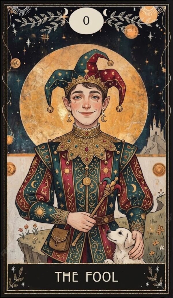 Moonlit Lore Deck — Fool card